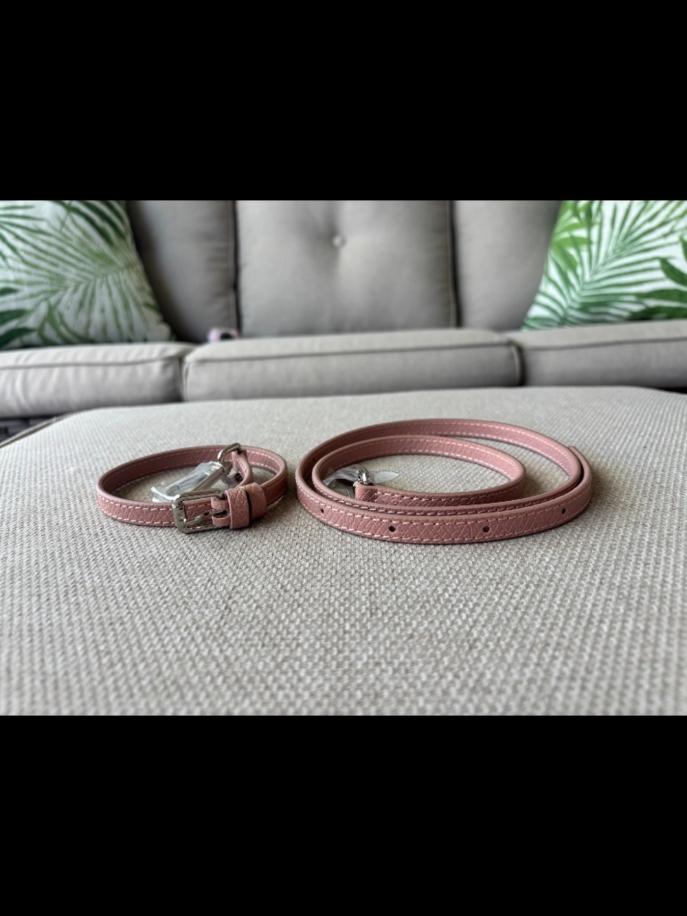 DUYP NWT Crossbody Conversion Kit For Longchamp LePliage Pouch W/Handle PinkSilv